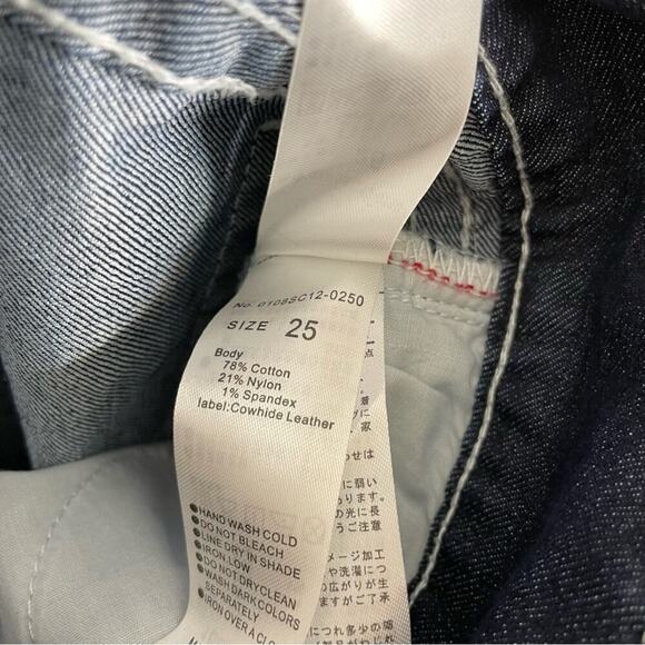 MOUSSY Dark Wash Blue Skinny Jeans 25 - Picture 10 of 10